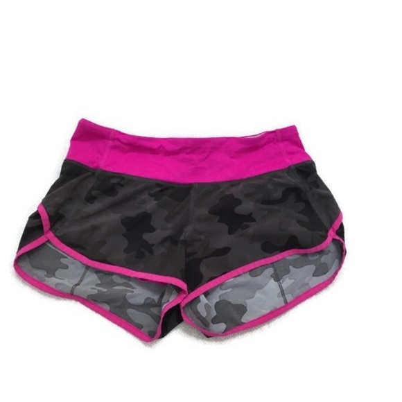 lululemon athletica Pants - LULULEMON Paris Pink Camo Speed Shorts